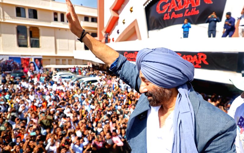 : Jaipur: Actor Sunny Deol during the screening of the re-released of 'Gadar Ek Prem Katha