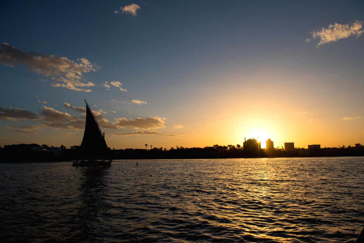 Nile River sunset