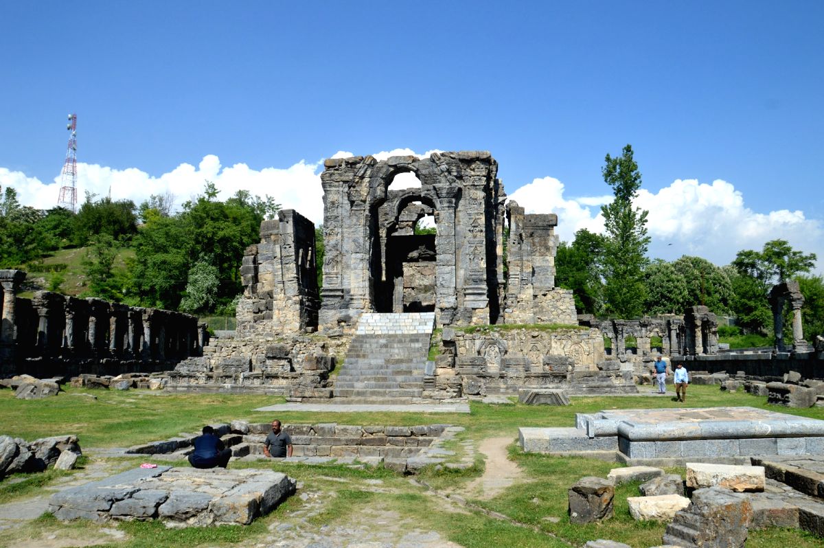The ruins of Martand Sun Temple at Kherbal village in Anantnag 