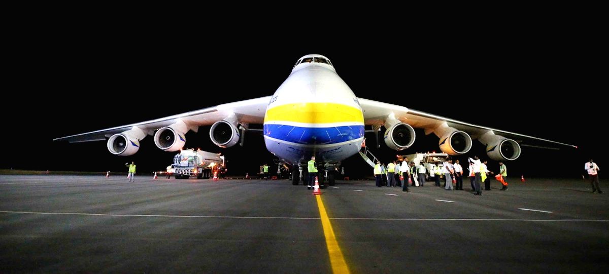World's largest cargo aircraft:  AN-225 Myria 